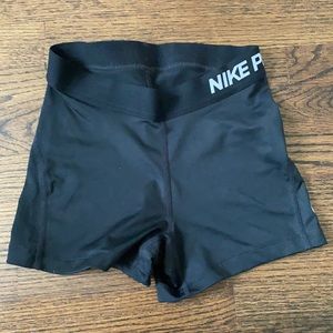 Size Small black Nike Pro spandex shorts
